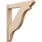 Ekena Millwork 5 1/2-in W x 30-in D x 34-in H Funston Slat Rough Cedar Woodgrain TimberThane Outlooker, Primed Tan OUTUR055X30X34FST24RCPR - alternate 1
